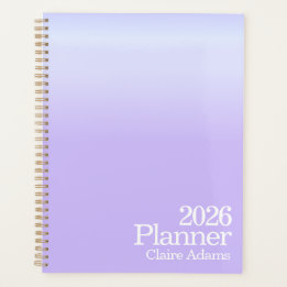 Planejador Moderno com Efeito Ombre Roxo
