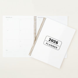 Planejador Organizador Moderno Texto Personalizado