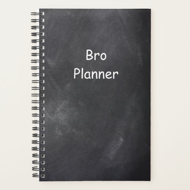 Planejador para Men Bro Planner Chalkboard (Frente)