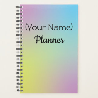 Planejador Pastel Executivo – Capa com Nome Person