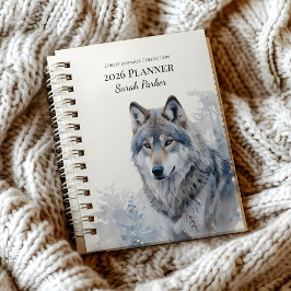 Planejador Personalizado 2026 Animais da Floresta
