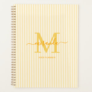 Planejador Personalizado Amarelo Ensolarado com Mo