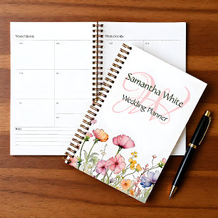 Planejador Personalizado Aquarela Jardim Corado