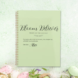Planejador Personalizado Bloom Believer Lime Cream