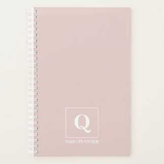Planejador Personalizado Blush Rose 2026 