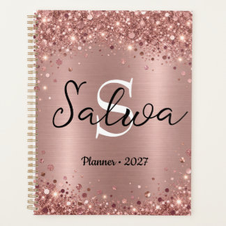 Planejador Personalizado com Brilho em Rose Gold 2