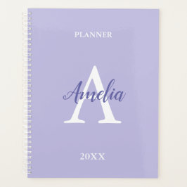 Planejador Personalizado com Monograma Lavanda Rox