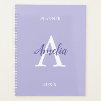 Planejador Personalizado com Monograma Lavanda Rox
