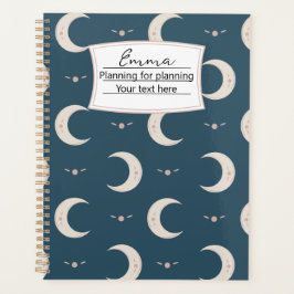 Planejador Personalizado com Padrão Lunar 21,59x27