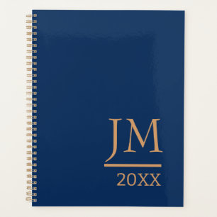 Planejador personalizado com um Cobrir azul escuro