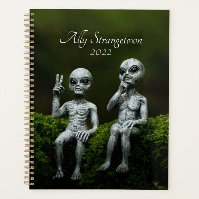 Planejador Personalizado de Alienígena de Cute (Frente)