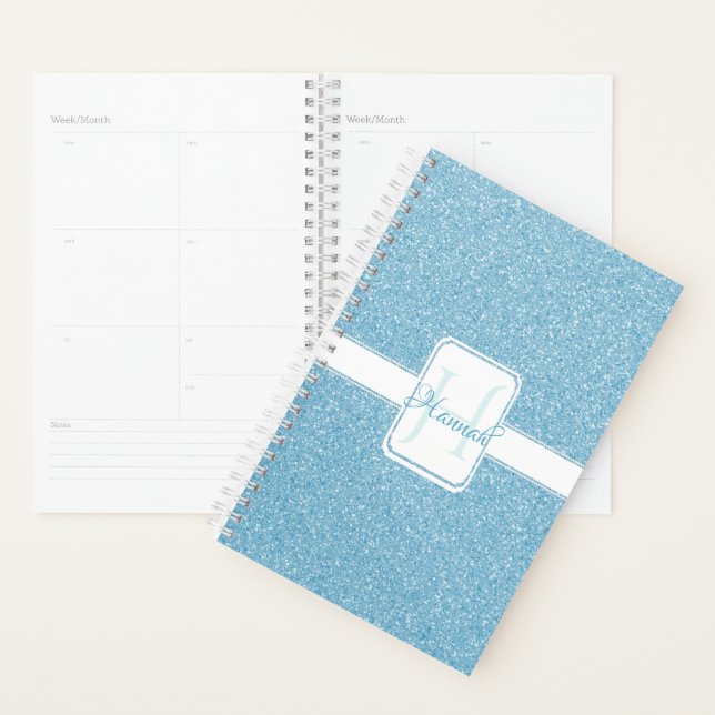 Planejador Personalizado de Brilho Azul (Exibição)