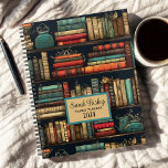 Planejador Personalizado de Folha de Livraria de B<br><div class="desc">Experimente a combinação perfeita de funcionalidade e sofisticação artística com nosso planejador espiral de 8, 5" x 11", projetado de forma ponderada para ajudá-lo a gerenciar sua vida com um toque de encanto literário. Este planejador oferece uma combinação harmoniosa de características práticas e de atração visual, fazer que é imperativo...</div>
