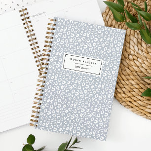 Planejador Personalizado de Impressão Pastel Leopa