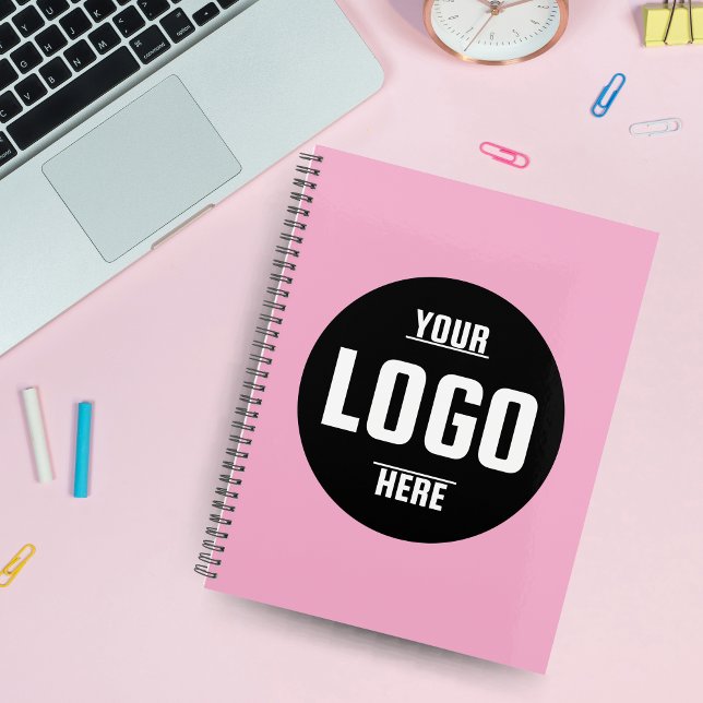 Planejador personalizado de logotipo de empresa 20 (Custom Business Logo Pink Planner 2026 – Personalized)