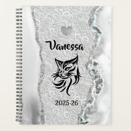 Planejador Personalizado de Nome e Ano Escolar de