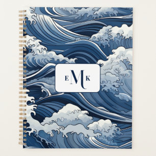 Planejador Personalizado do Tema Oceano de Ondas A