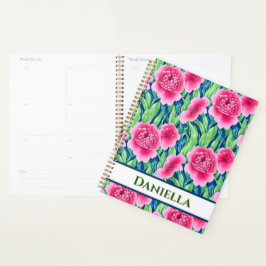 Planejador Personalizado Floral Aquarela