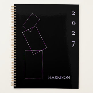 Planejador Personalizado Lilás Preto