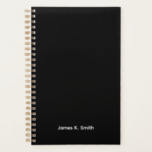 Planejador Personalizado Preto para Homens