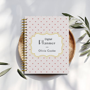 Planejador Personalizado Red Heart com Nome Person