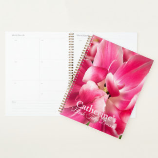 Planejador Personalizado Sonhos de Tulipa Rosada |