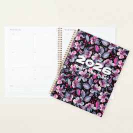 Planejador Personalizável Gloria-Preto,Cinza,Rosa