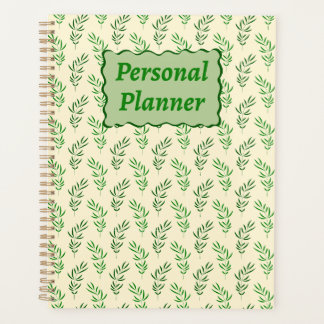 Planejador Pessoal Desenho Floral Seamless