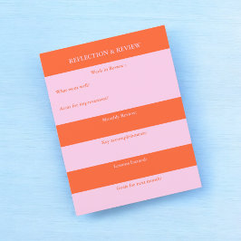 Planejador prático de reflexão e revisão para estu