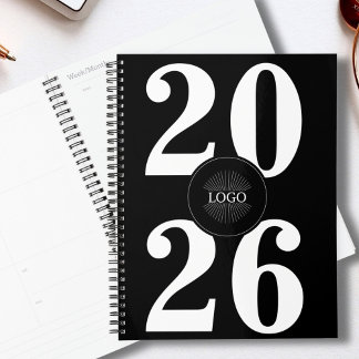 Planejador preto e branco do logotipo Bold 2026