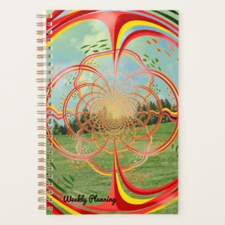 Planejador Semanal Nature Fractal Burst