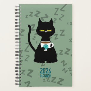Planejador YAAAWN Gato Sonolento 2026