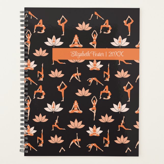 Planejador Yoga Personalizado com Lotus Design (Frente)
