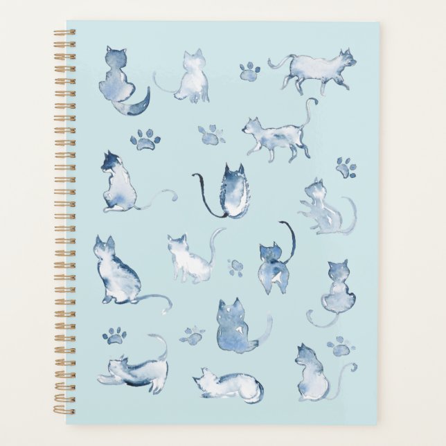 planejadores de padrões de cores d'água para gatos (Frente)