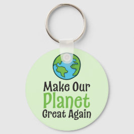 Planet Great Again 2.25" Chaveiro de Botão Básico