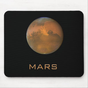 Planet Mars Cheio Orange View Mousepad