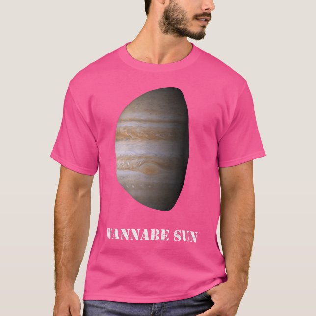 Planeta de Camisas Astronômicas de Jupiter Sun Wan (Frente)