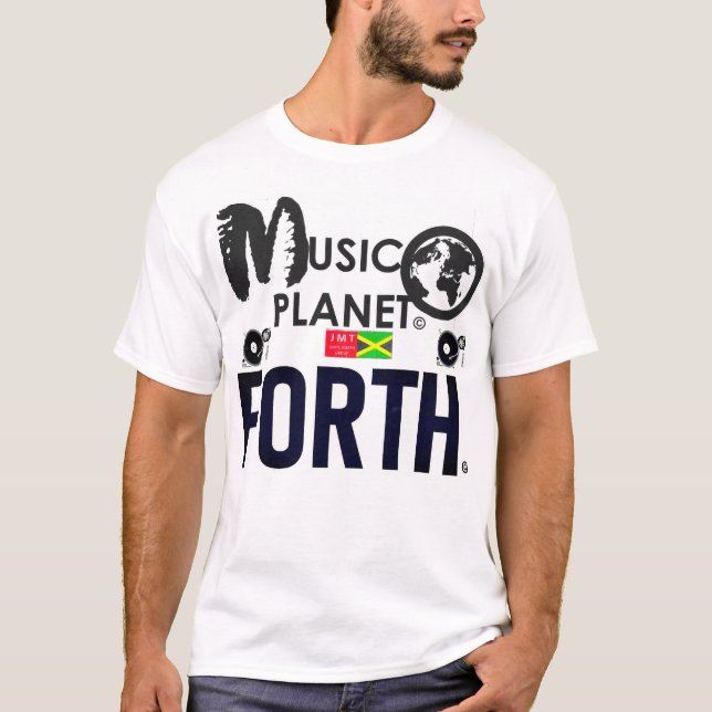 PLANETA DE MÚSICA FORTH T-Shirt Básico Masculino (Frente)