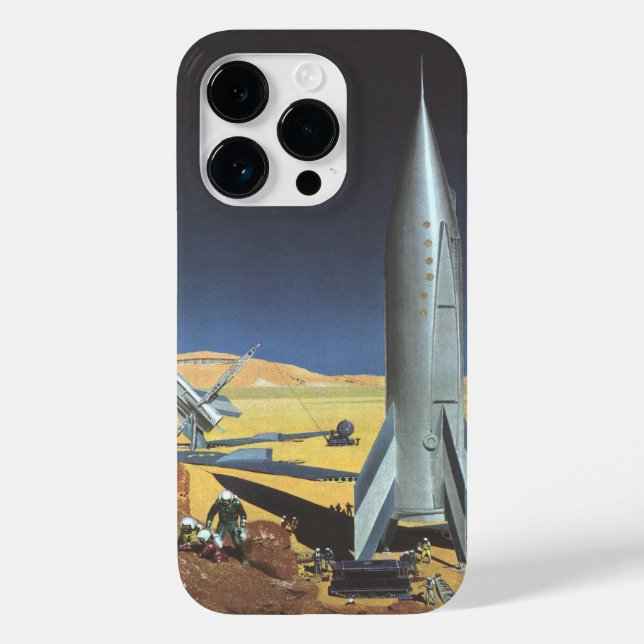 Planeta Deserto de Ficção Científica Vintage com f (Verso)