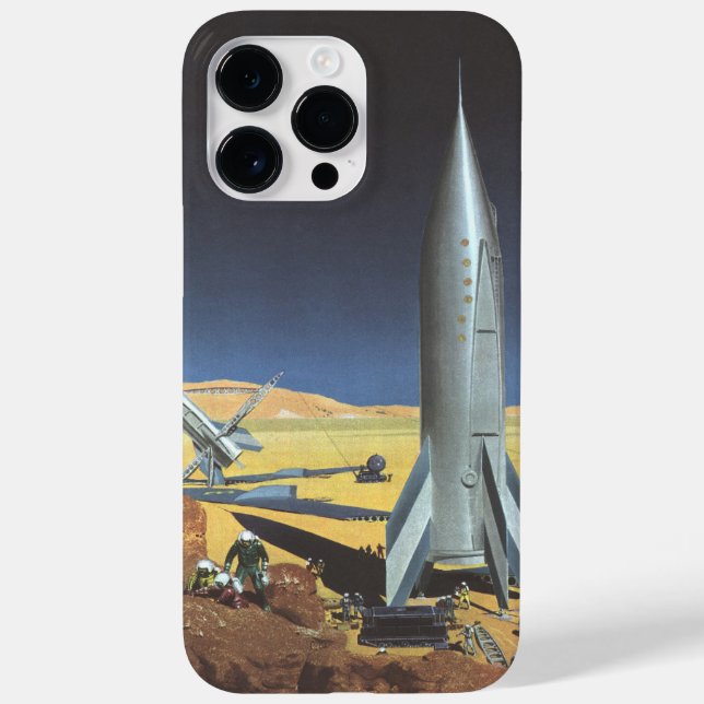 Planeta Deserto de Ficção Científica Vintage com f (Verso)