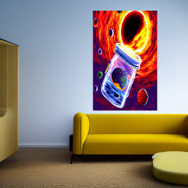 Planeta em vidro | AI Art Poster