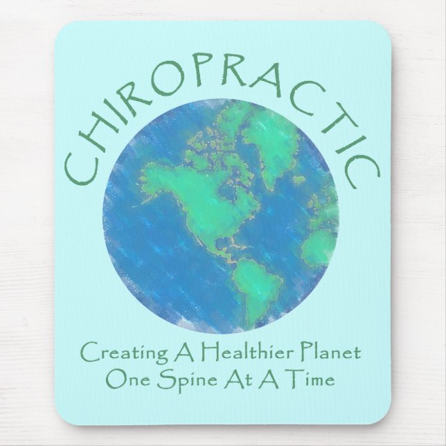 Planeta mais saudável Chiro Mousepad (Frente)