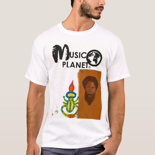 PLANETA MÚSICA - T-Shirt PRETO (Frente)