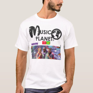 PLANETA MUSICAL  Camiseta Básica Masculina DSHON