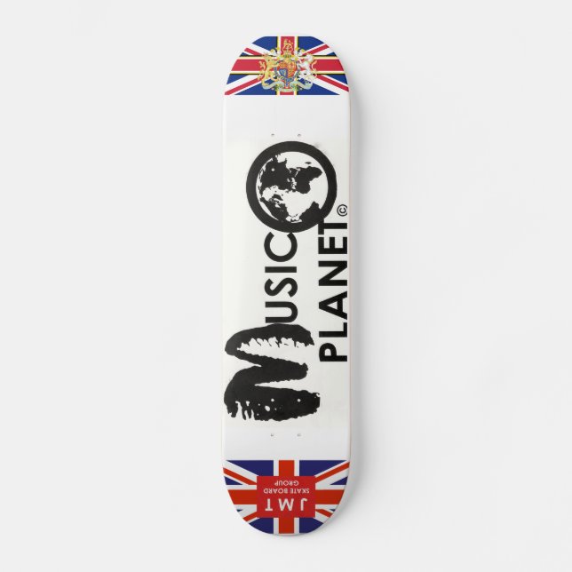 PLANETA MUSICAL Reino Unido Skateboard (Frente)