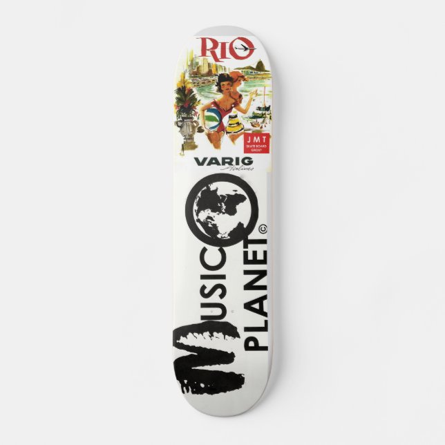 PLANETA MUSICAL Skateboard (Frente)