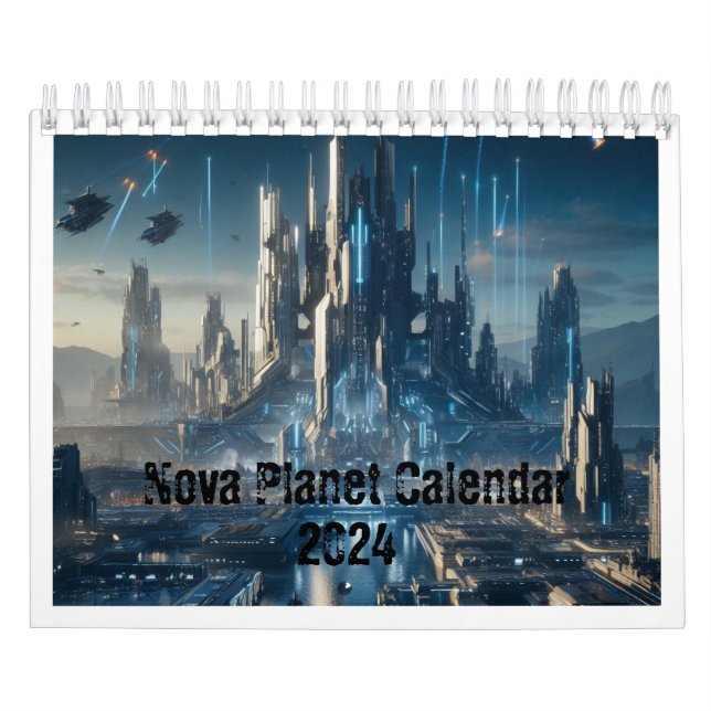 Planeta Nova. Calendário 2024. (Capa)
