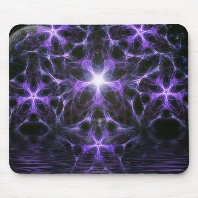Planeta roxo Mousepad (Frente)