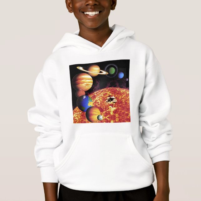 Planetas do Sistema Solar - Camisa T (Frente)