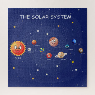 Planetas do Sistema Solar quebra-cabeça